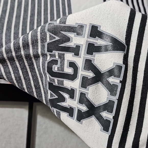 Street Rules Henley Graphic Tee Shirt Urban Striped Size Large - Picture 6 of 6